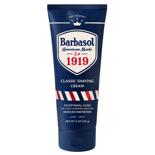 Barbasol 1919 Classic Shaving Cream for Men, USA Made, 6 oz (Pack of 1)