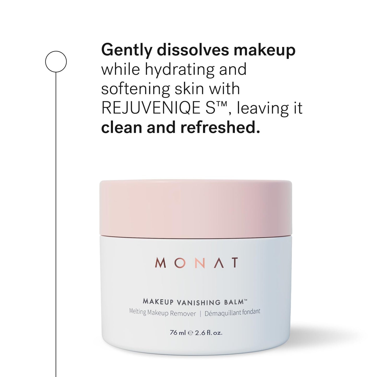 MONAT Makeup Vanishing Balm – Cleansing Makeup Remover – Lightweight Face Cleanser – Cleansing Balm for Residue Free Soft and Smooth Skin – Safe to Use for Delicate Skin