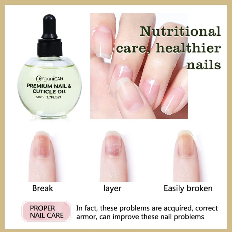 Premium Nail & Cuticle Oil – Almond & Vitamin E Hydrating Serum with Milk & Honey Formula | Nourishes Dry Cuticles & Supports Healthy Nails (50ml / 1.7 fl oz)