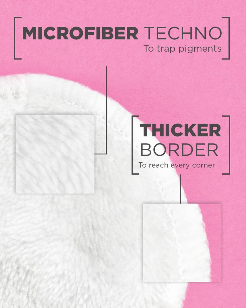 Garnier Micellar Cleansing Eco Pads, Reusable, 3 Ultra-soft Microfiber Pads, 1 Count (Packaging May Vary)
