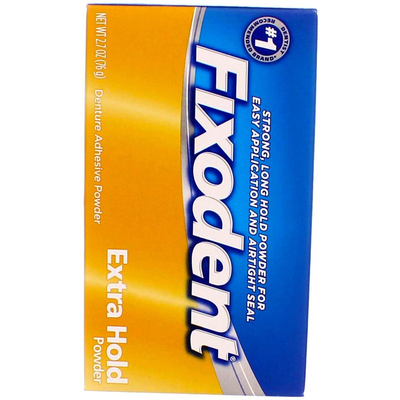 Fixodent Denture Adhesive Powder - Extra Hold Formula | 2.70 oz (Pack of 3)