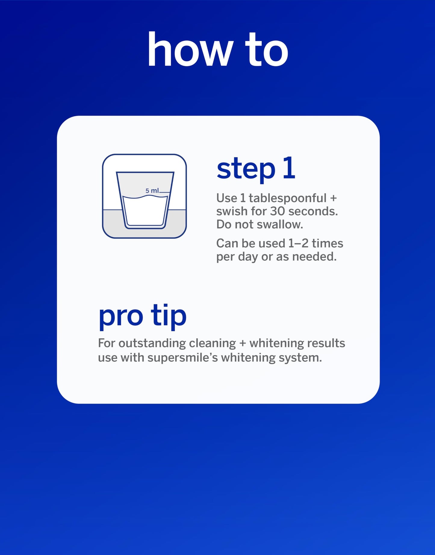 Supersmile Oral Rinse Mouthwash - Clinically Formulated Mint Flavored Sugar Free Dental Mouthwash - Fresh Breath - Anti-Germicidal - Alcohol-Free (16 Fl Oz)