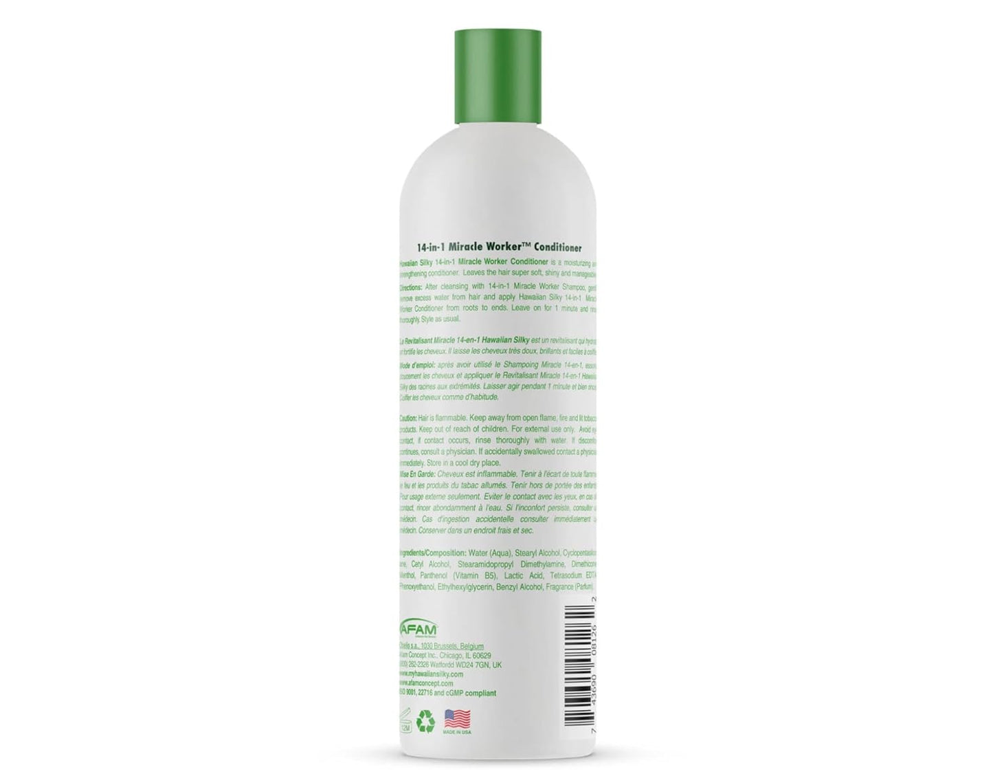 Hawaiian Silky 14-in-1 Miracle Worker Hair Care Set - Shampoo, Conditioner & Activator Spray | 16 Fl Oz Each