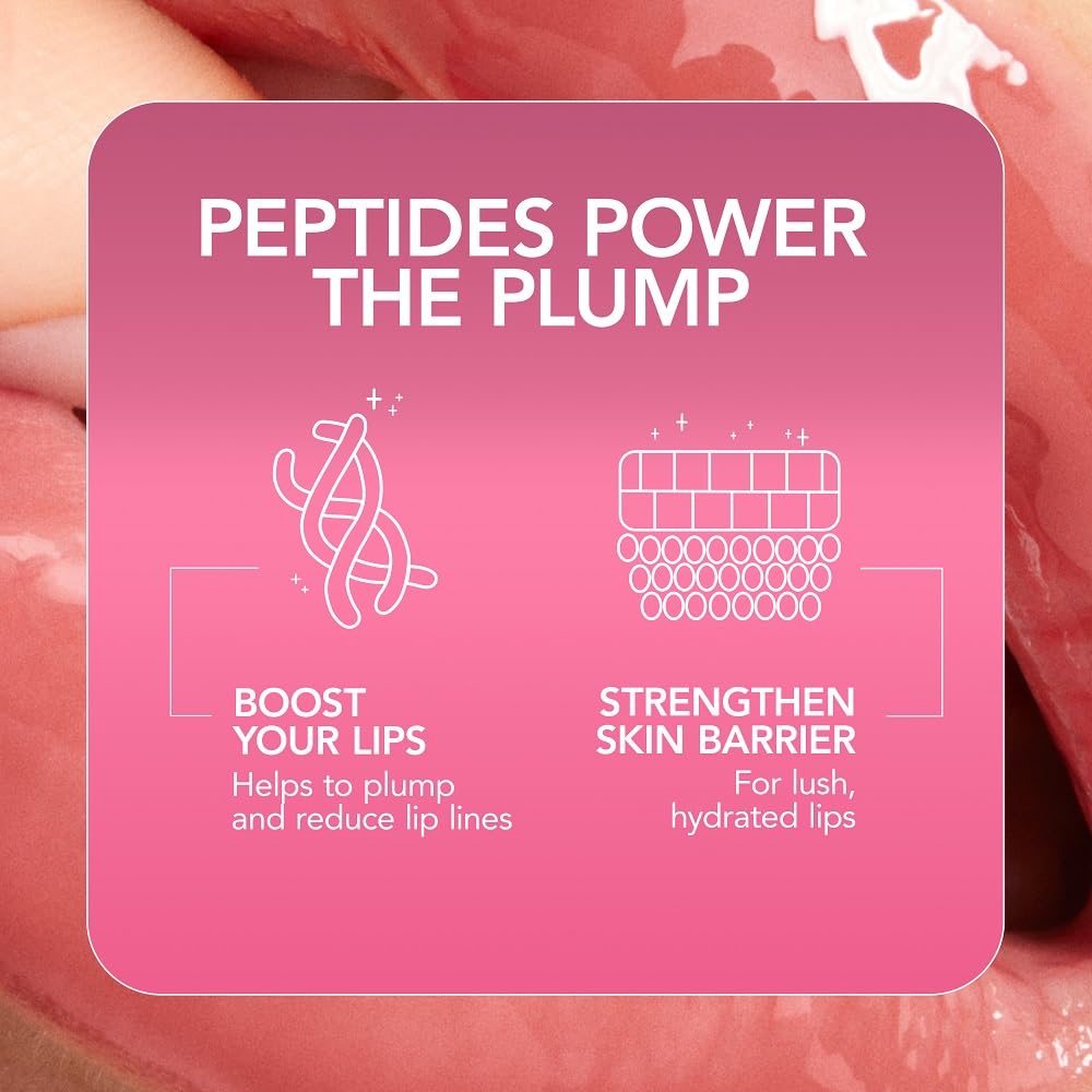 Buxom Plump Shot Peptides Lip Serum, Celestial Nude