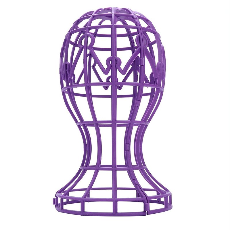 MAVIS LAVEN 2 Colors ABS Foldable Wig Stand Holder, Plastic Wig Display Support Stand Lightweight Hairpieces Display Folding Wig Dry Head Wig Hat Holder()