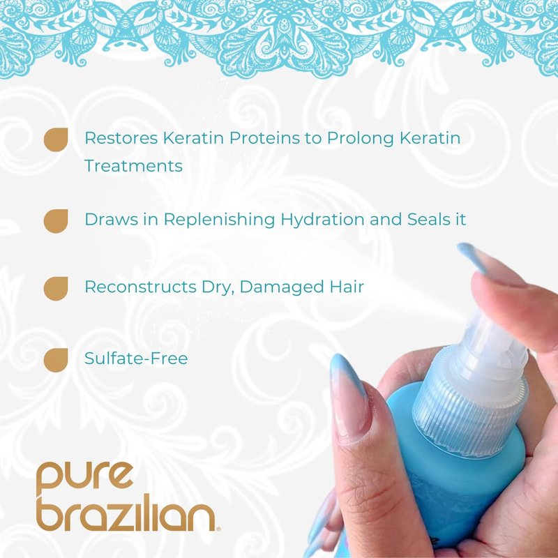 Pure Brazilian Leave-In Conditioner - Nourishing Keratin Hair Treatment | 6.78 Ounce (200ml)