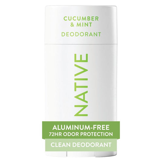 Native Deodorant Contains Naturally Derived Ingredients, 72 Hour Odor Control, Deodorant for Women and Men, Aluminum Free, Cucumber & Mint 2.65oz