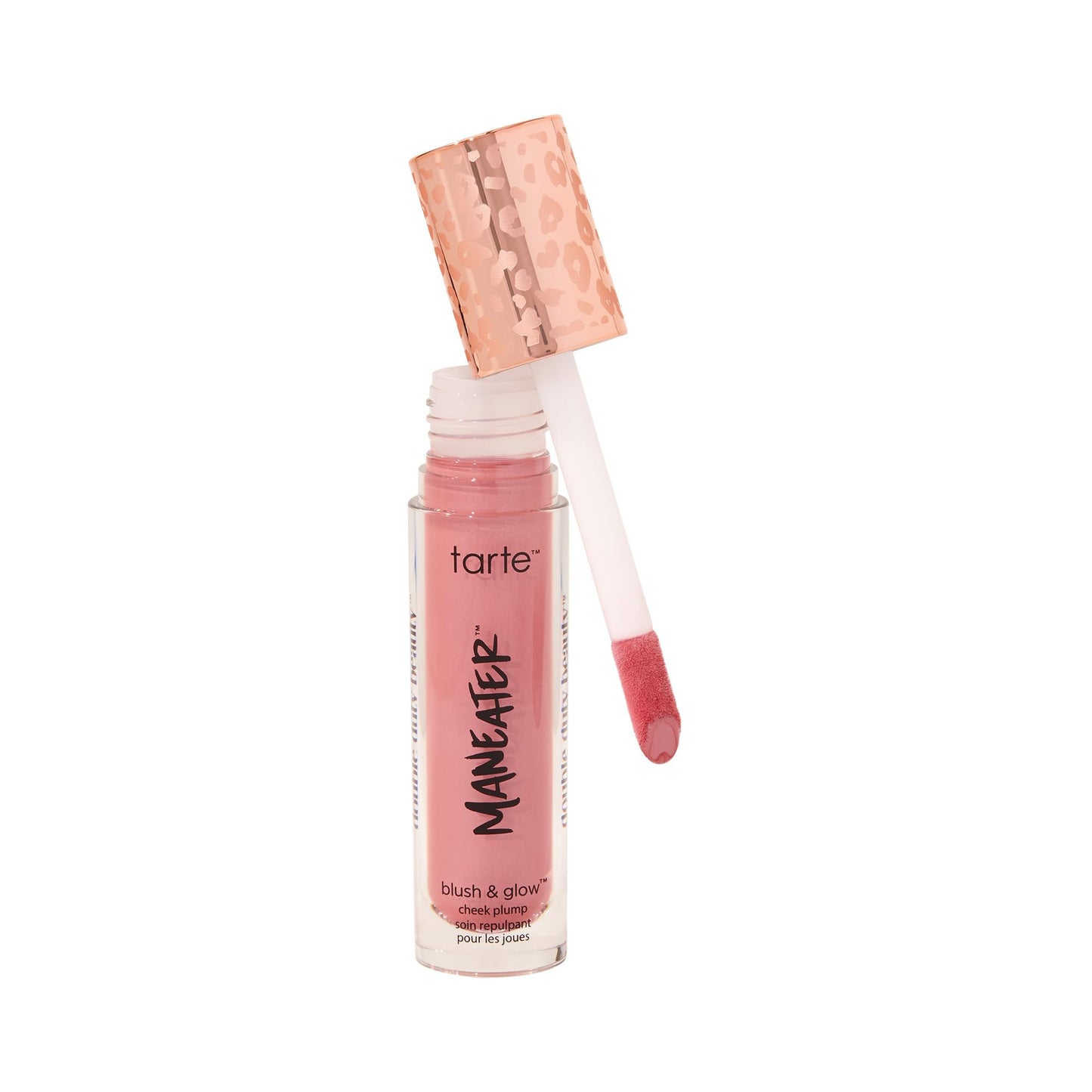 tarte maneater blush & glow cheek plump – Lightweight Cheek Tint & Illuminator with Coconut Water & Hyaluronic Acid for Hydrated, Radiant Finish,Vegan & Cruelty-Free, full size, pink