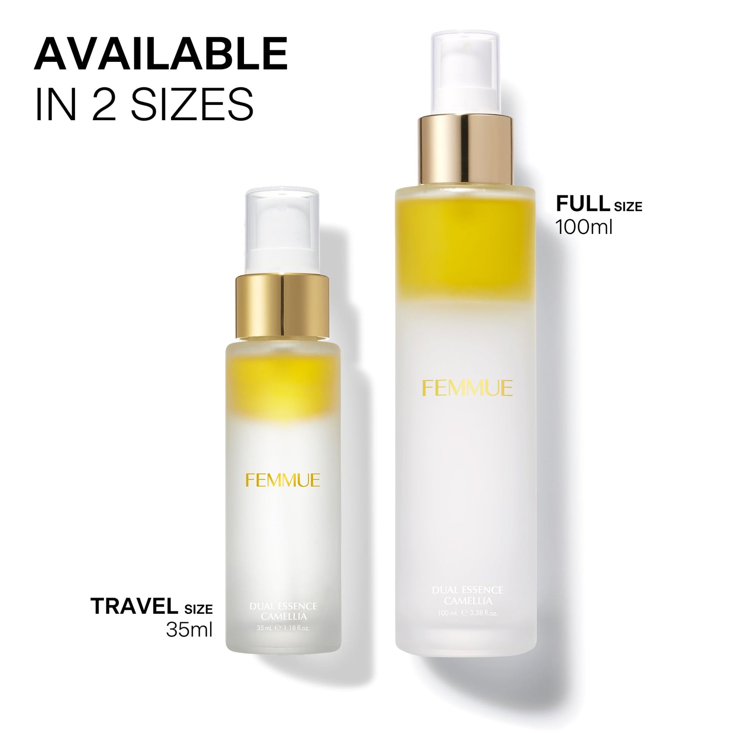 FEMMUE Dual Essence Camellia Hydrating Face Toner Mist (1.18 oz Travel Size) | Light & Refreshing Facial Moisturizer | Korean Skincare