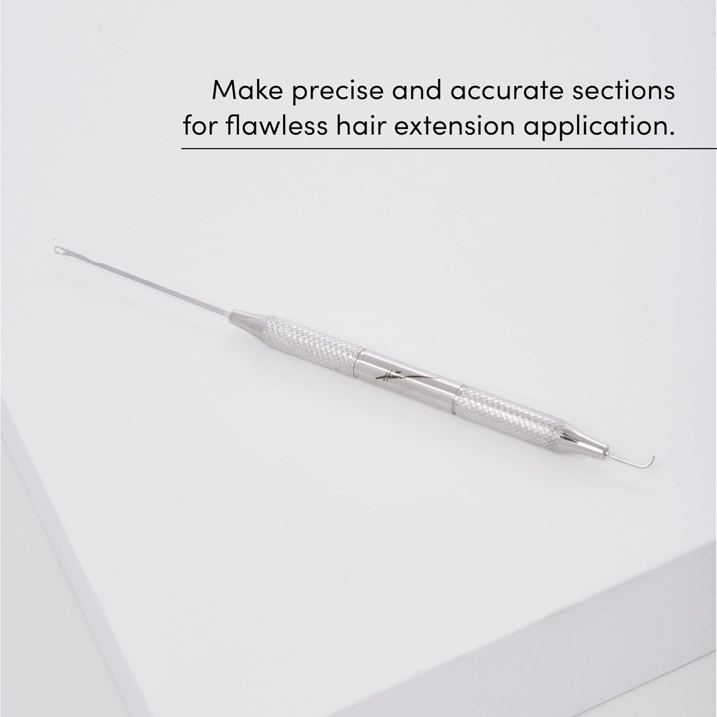 Pro Pulling Needle for I-Tip Hair Extensions - Stainless Steel Threading Tool | Ideal for Tubes & Microbeads (1 Unit)