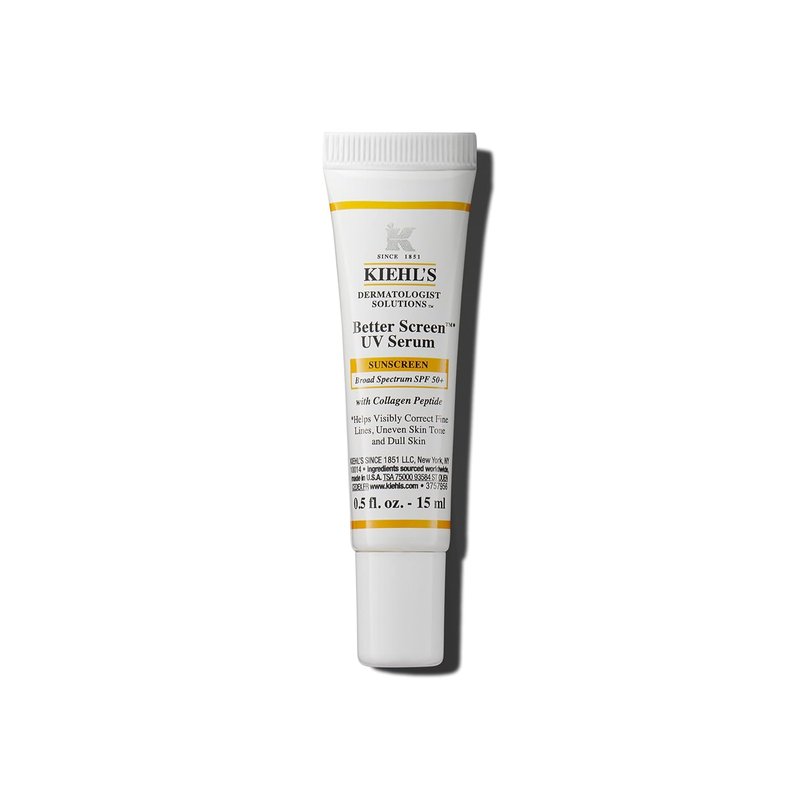 Kiehl's Better Screen UV Serum SPF 50+ | Invisible Facial Sunscreen with Collagen Peptide & UV Protection