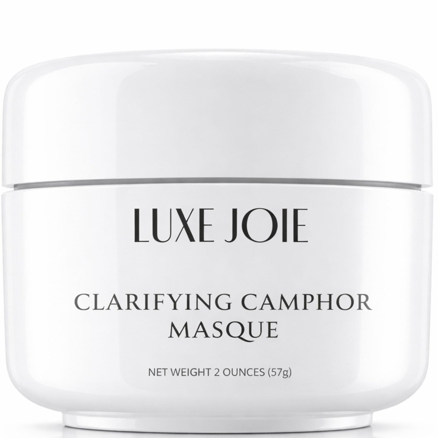LuxeJoie Clarifying Camphor Sulfur Face Mask | Oil-Absorbing Clay Masque for Oily & Blemish-Prone Skin | Cooling, Pore-Cleansing, Can Be Used as Spot Treatment