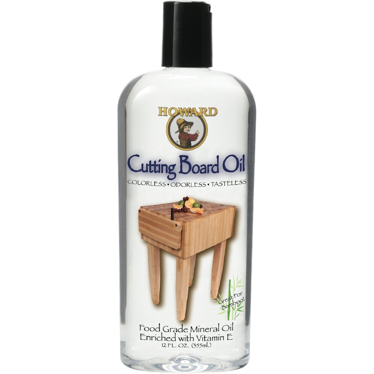 Howard Products Food Grade Mineral Oil for Wood Cutting Board - 12 oz, Pack of 1