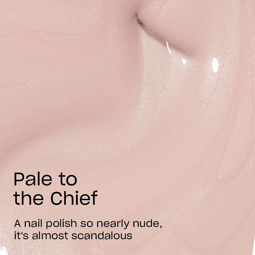 OPI Nail Lacquer Pale to the Chief | Opaque Soft Beige Crème Chip Resistant Nail Polish | Washington DC Collection