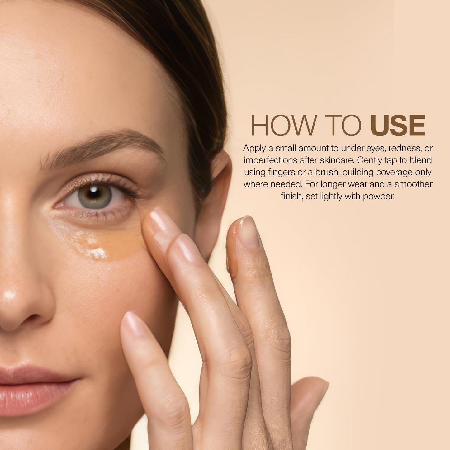 Palladio Full Coverage Concealer - Creamy Face & Under Eye Formula, Disguises Dark Circles, Blemishes, Fine Lines, Evens Skin Tone (Toffee)
