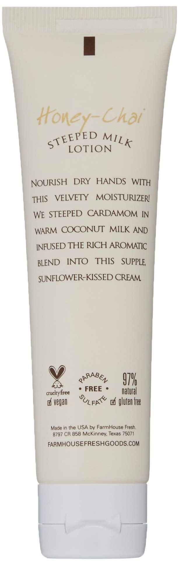 FarmHouse Fresh Honey-Chai Steeped Milk Lotion, 2.4 Fl Oz