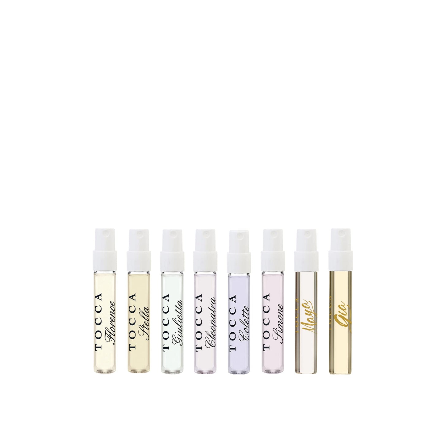Tocca Eau de Parfum Mini Discovery Set - 8 Trial Size Women's Perfumes (1.5ml each), Discover Your Favorite Perfume