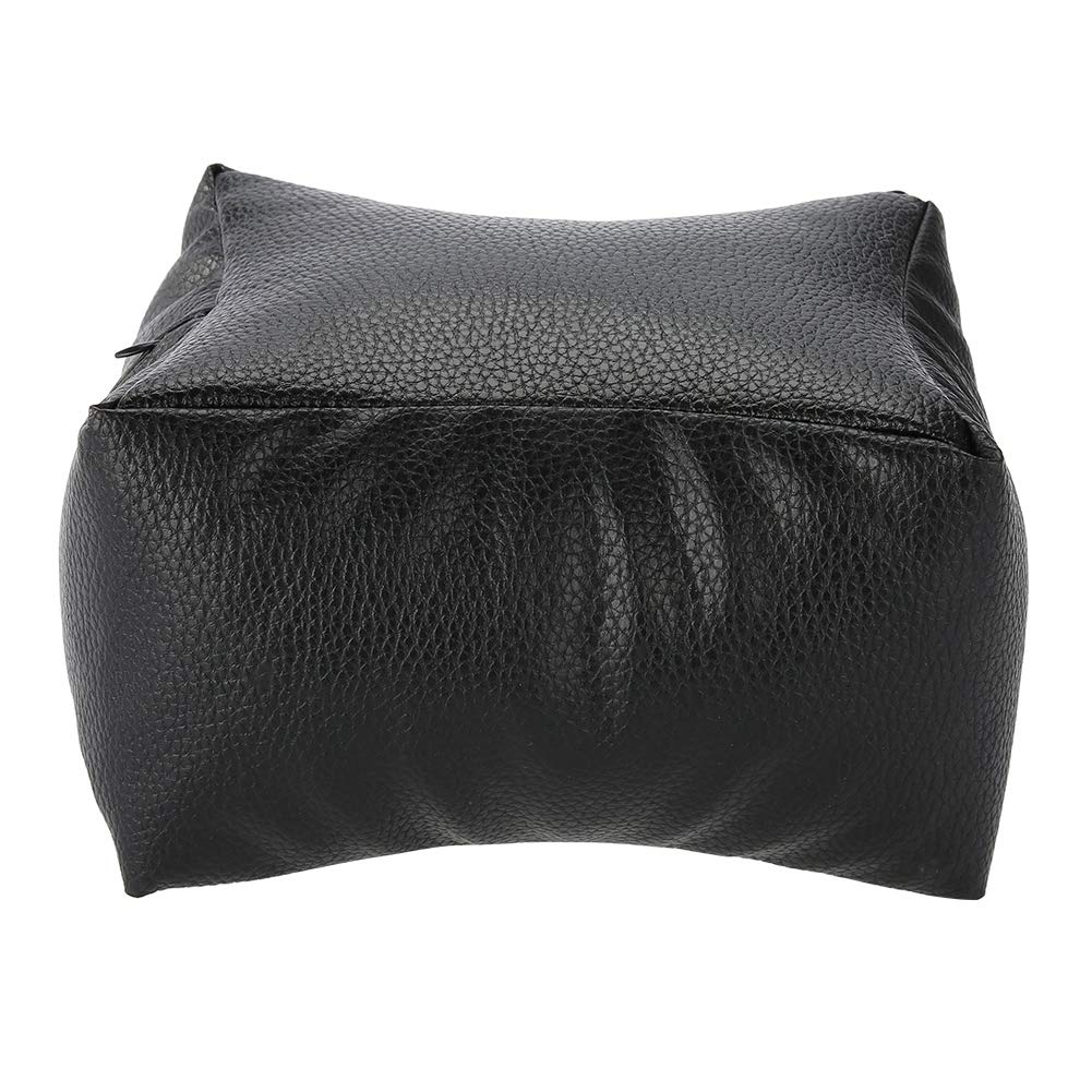 Hand Rest Pillow,Pedicure Foot Rest PU Nail Art Table Hand & Foot Pillow with Soft Fillings for Arm Rest Salon Manicure(Black)