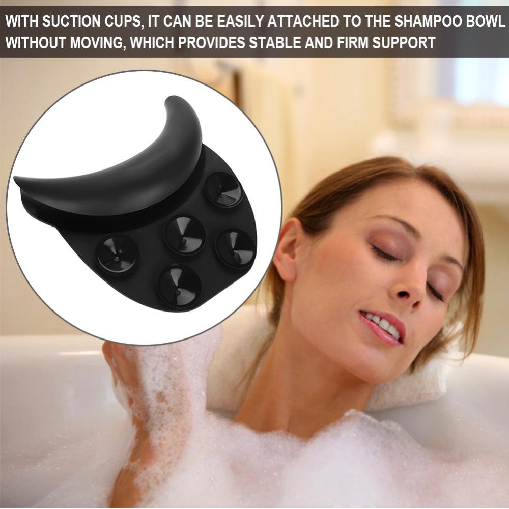 Soft Silicone Shampoo Bowl Neck Rest,Neck Rest For Sink Hair Washing,Silicone Shampoo Neck Head Rest Cushion, Soft Hairdressing Backwash Bowl Hair Washing Sink