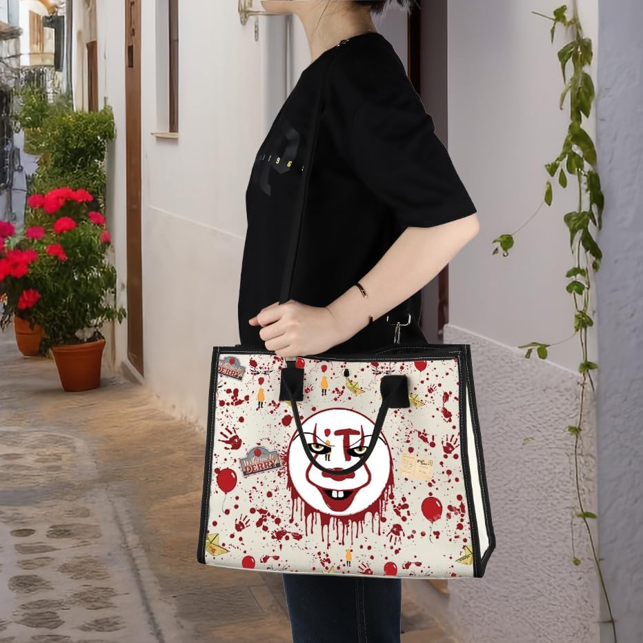 Horror Clown Makeup Bag - Zipper Pouch for Cosmetic Storage | Perfect Gift for Horror Movie Fans