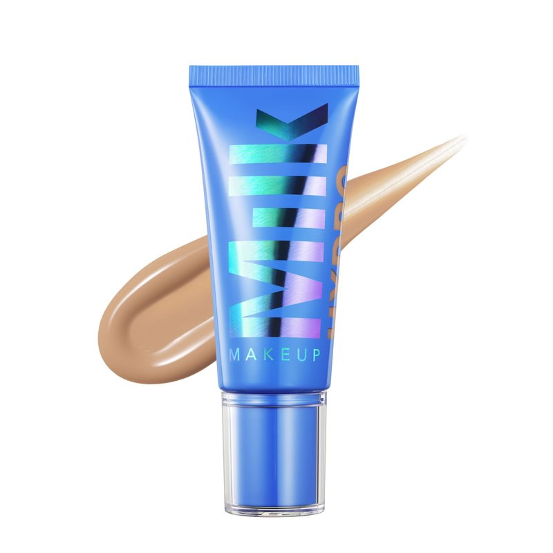 Milk Makeup Hydro Grip Hydrating Gel Skin Tint – 12HR Lightweight Buildable Coverage with Hyaluronic Acid for Natural Dewy Finish – Non-Comedogenic – 6 Light Medium w/Neutral to Cool Undertones, 1oz