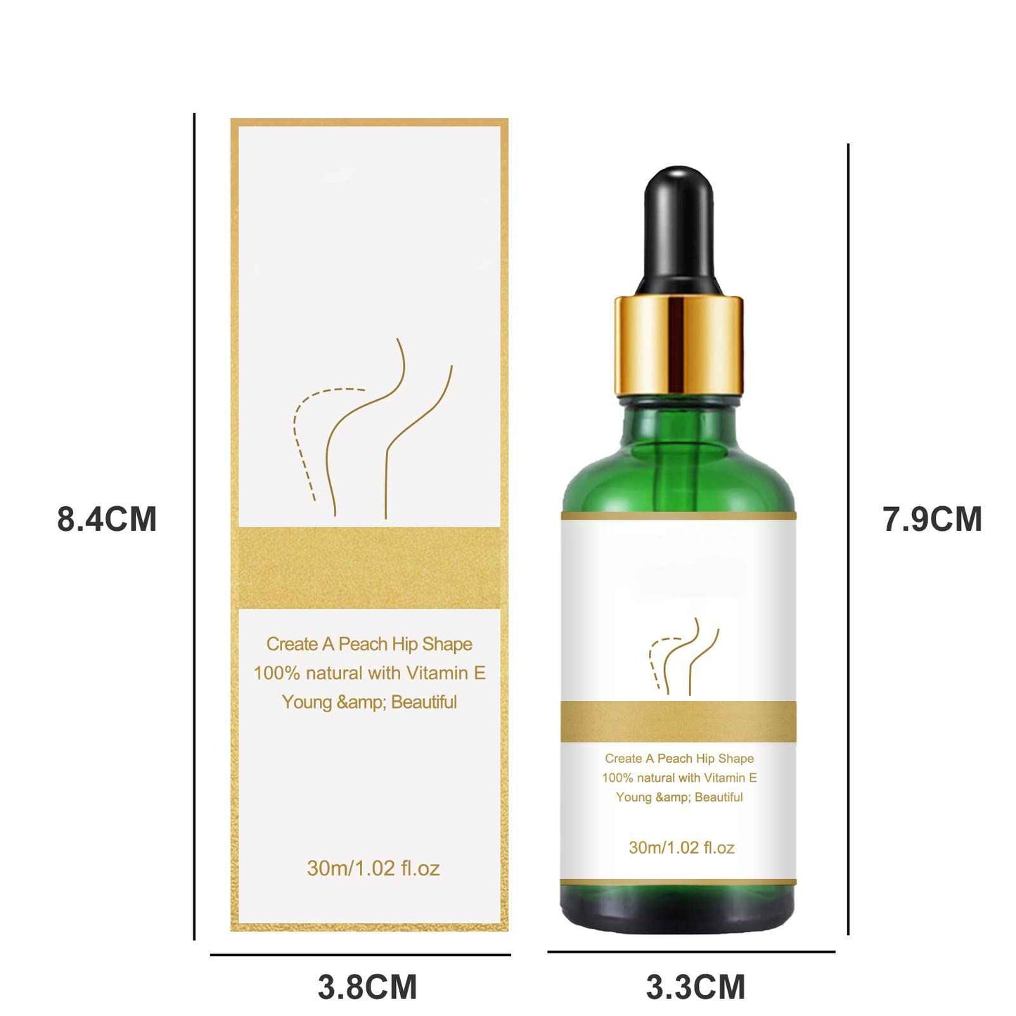 Buttock Lifting Oil, Hip Lift Up Essential Oil, Hip Lifting Essential Oil, Buttocks Essential Essence for Women (30ml-3PCS)
