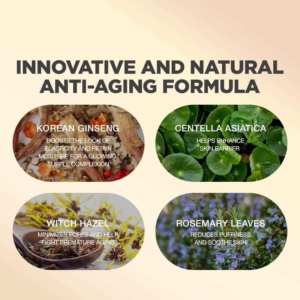 PROOT Ginseng Face Mask | 52.9% Korean Red Ginseng Extract | Skin Rejuvenating Formula for Wrinkles, Fine-Lines, Firmness and Elasticity | Korean Skin Care, Vegan, Cruelty-free | 3.4 fl. oz.