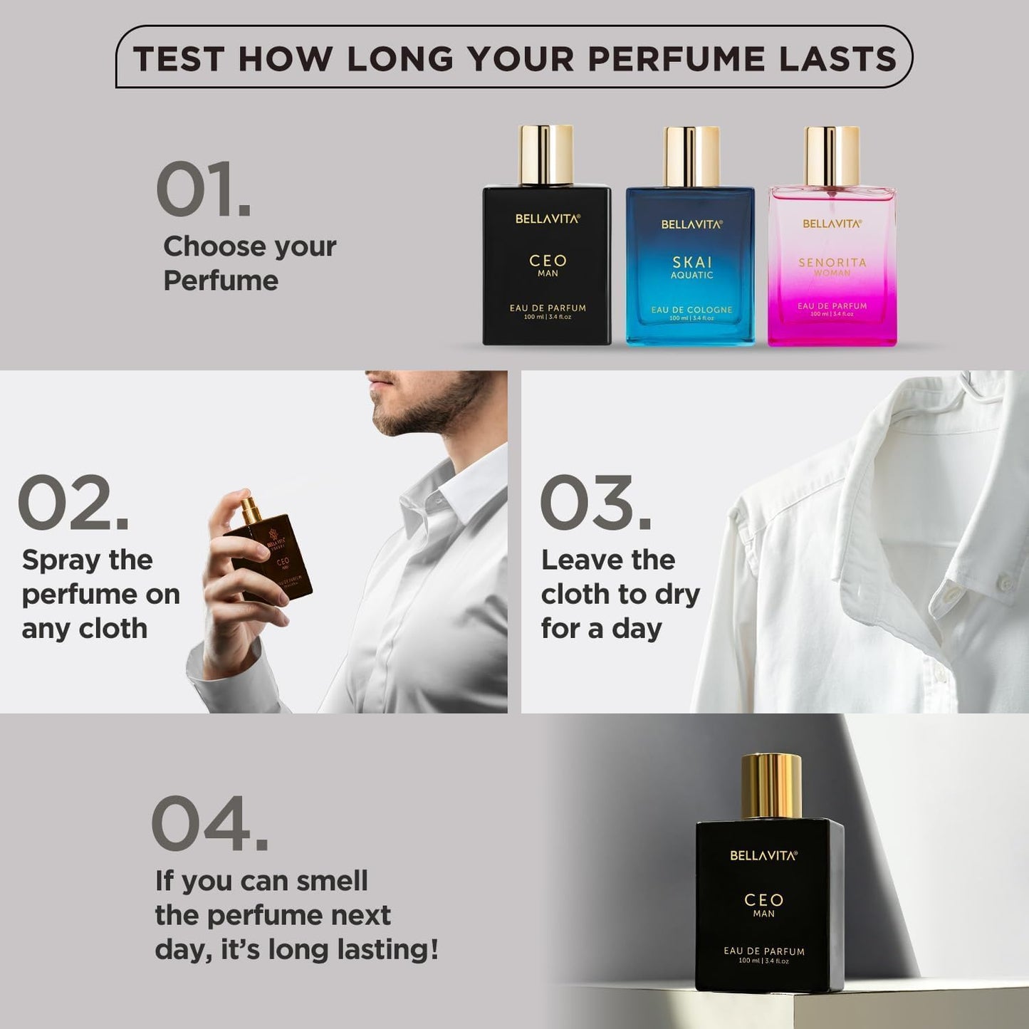 Luxury CEO Men's Cologne Gift Set - Long-Lasting Perfume with Lemon, Lavender, Tonka & Agarwood | Perfect for Gifting