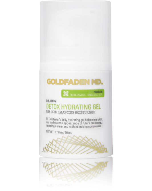 GOLDFADEN MD Detox Hydrating Gel for Face | BHA Skin Balancing Treatment Moisturizer w/Salicylic Acid & Mallow Extract| Helps Clear & Balance Oily, Problematic Skin 1.7 fl oz
