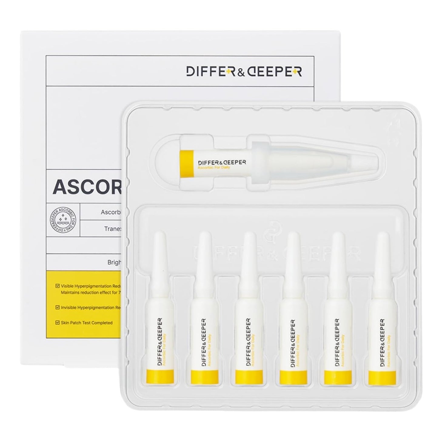 Ascorbic Acid 20% Vitamin C Serum - Lightweight K-Beauty Ampoules | 7 x 2ml Daily Skincare