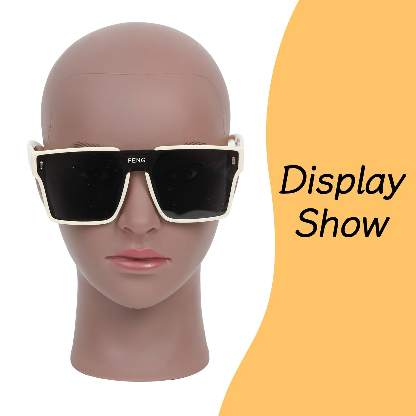 RUISIMEI Made of PVC Mannequin Head Bald Afro Female Cosmetology Manikin Head for Wigs Making Wig Display Hat Display Glasses Display Hairdressing Training Head Doll Head with Clamp