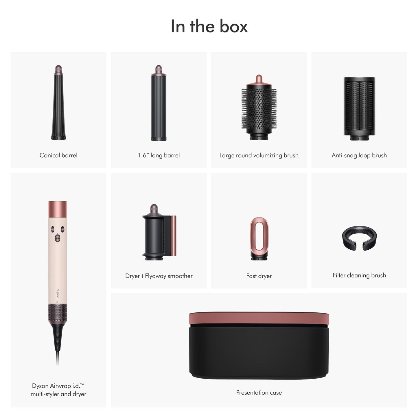 Dyson Airwrap i.d. Multi-Styler, Allure Winner, Bluetooth Connected, No Heat Damage, 6-in-1 Versatility, Intelligent Hair Styler