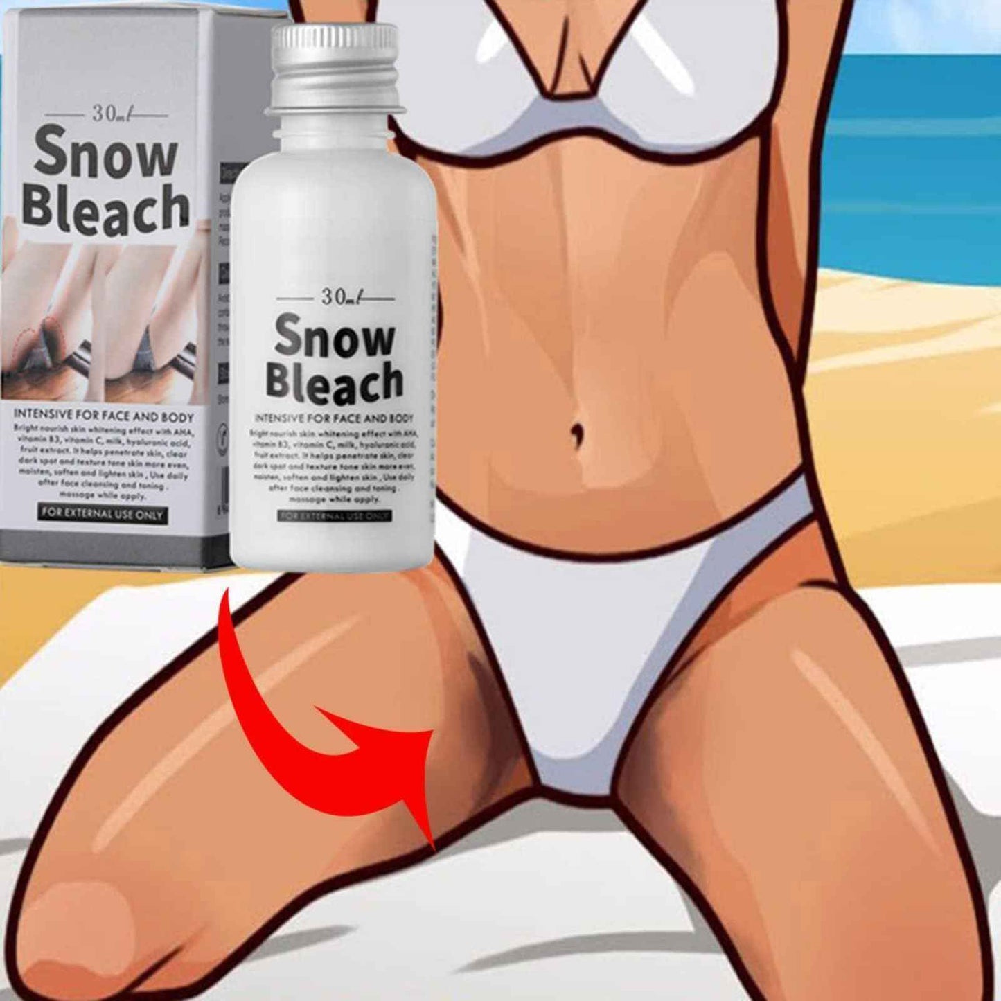 Intimate Area Dark Spot Corrector - Underarm Cream for Dark Armpit, Knees, Elbows, Inner Thigh, Private Parts and Neck, Quick Results, Crema para Aclarar las Axilas y Partes Intimas, 1.8 FL.Oz (3 PCS)