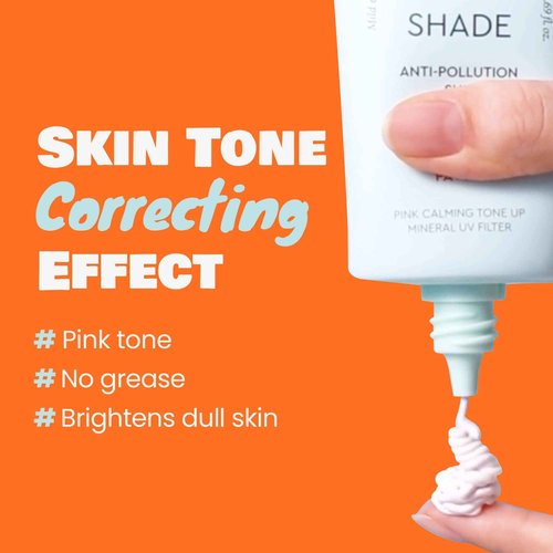 DEWYTREE Urban Shade Skin Sun Protection Daily Face Moisturizer with SPF 50 + Pa++++ Face Moisturizer for Dry Skin Pink Tone Up Cream Matte Sunscreen Sunblock for Face SPF Face Lotion (1.69 fl oz)