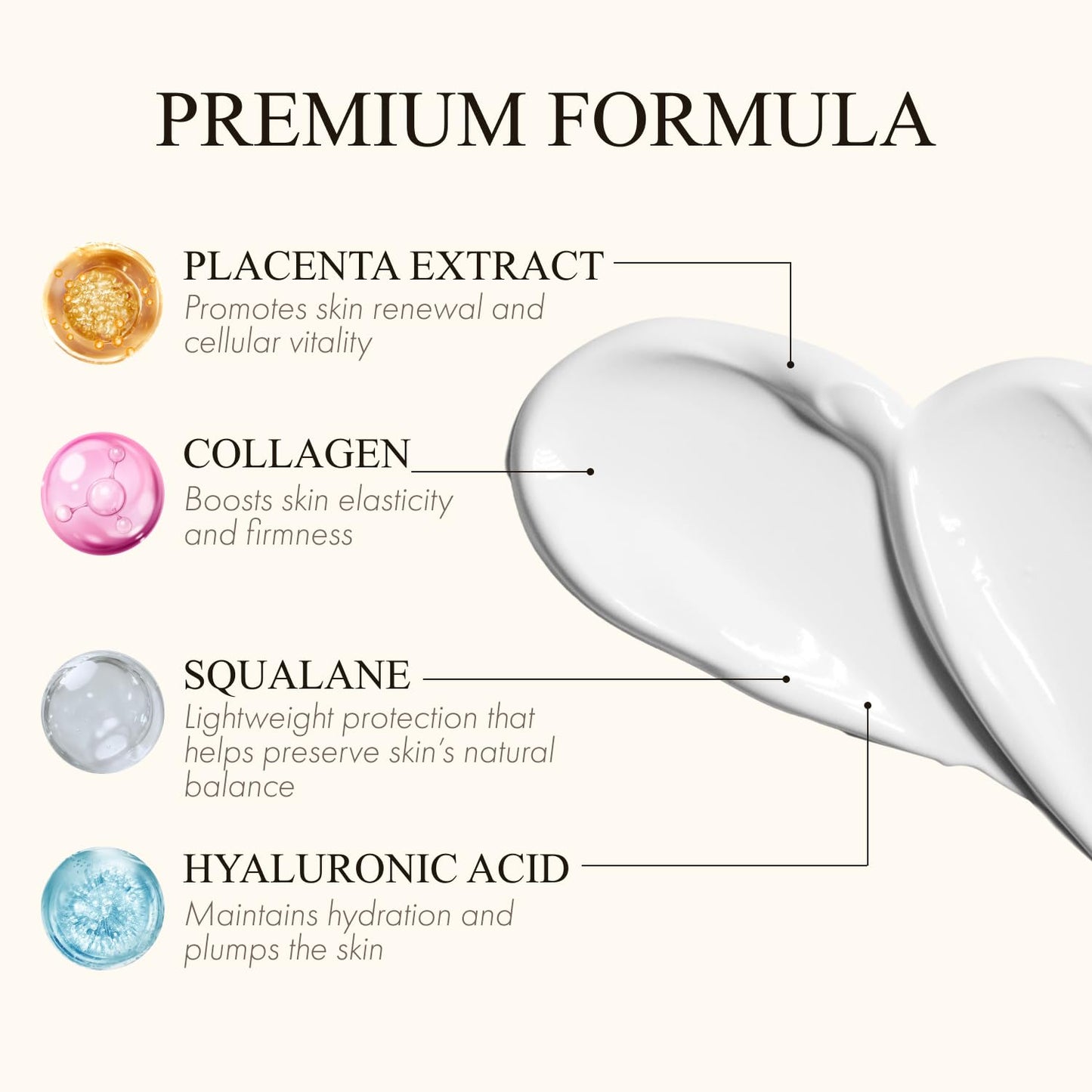 ホワイトラベル White Label Placenta Rich Gold Gel Cream 60g Hydrating Moisturizer