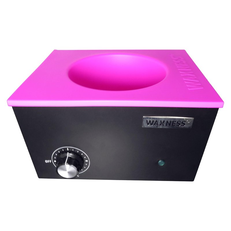 Waxness Non-Stick Silicone Bowl Insert for Wax Warmers – Pink, Fits 5.5 lb Warmers, Easy Clean Flexible Wax Pot Liner for Professional Use.