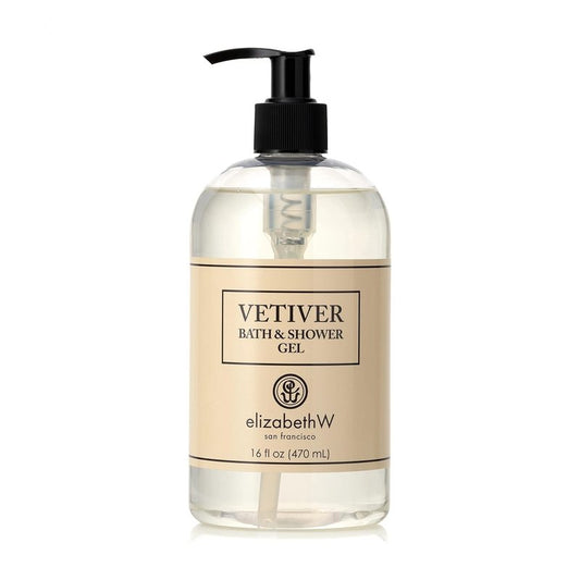 Vetiver Bath & Shower Gel - Refreshing Aromatherapy Cleanser | 16 Fl Oz