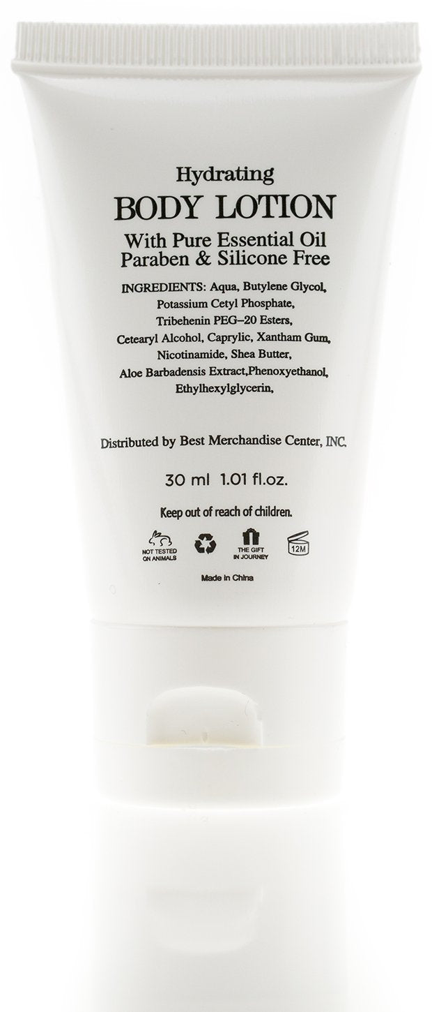 Travel Well Hotel Toiletry Kit - Coconut Body Wash & Lotion - Travel Shampoo & Conditioner Set - Bulk Hotel Toiletries - Pack of 25, 1 Oz Soap & 1 Fl Oz Shampoo, Conditioner, Body Lotion & Wash