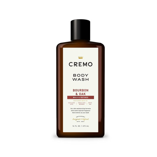 Cremo Body Wash for Men, Rich-Lathering Bourbon & Oak,16 Fl Oz