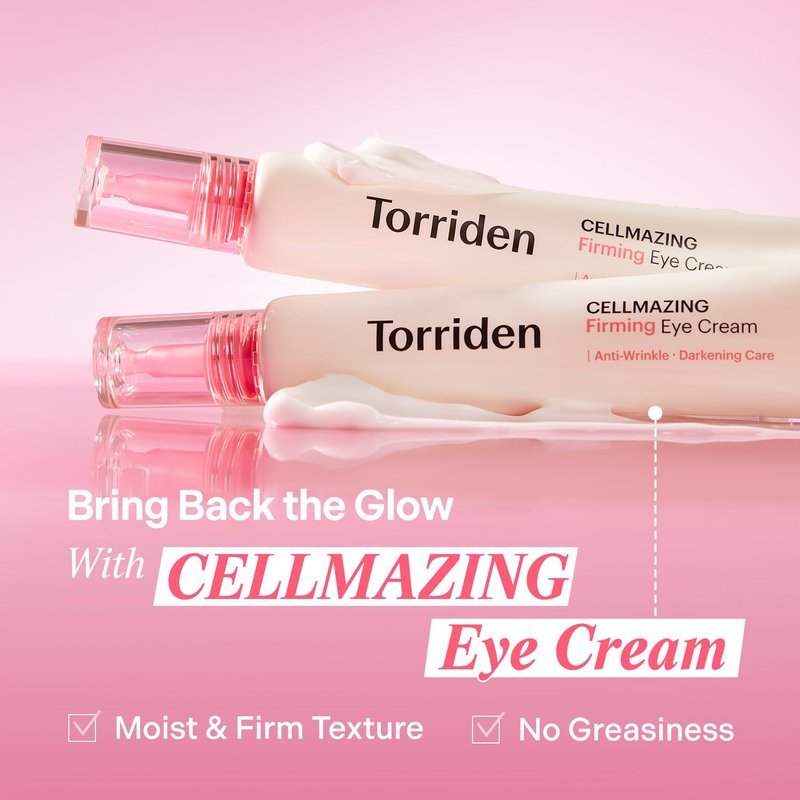 Torriden Collagen Firming Eye Cream - 5D Complex for Wrinkle Reduction & Dark Circles | 30ml