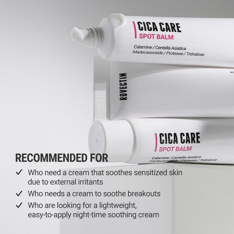 Cica Care Face Balm - Redness Relief Moisturizer for Acne-Prone, Sensitive Skin | Scar-Reducing with Calamine & Madecassoside | Vegan, Korean Skincare (1.4 fl oz)