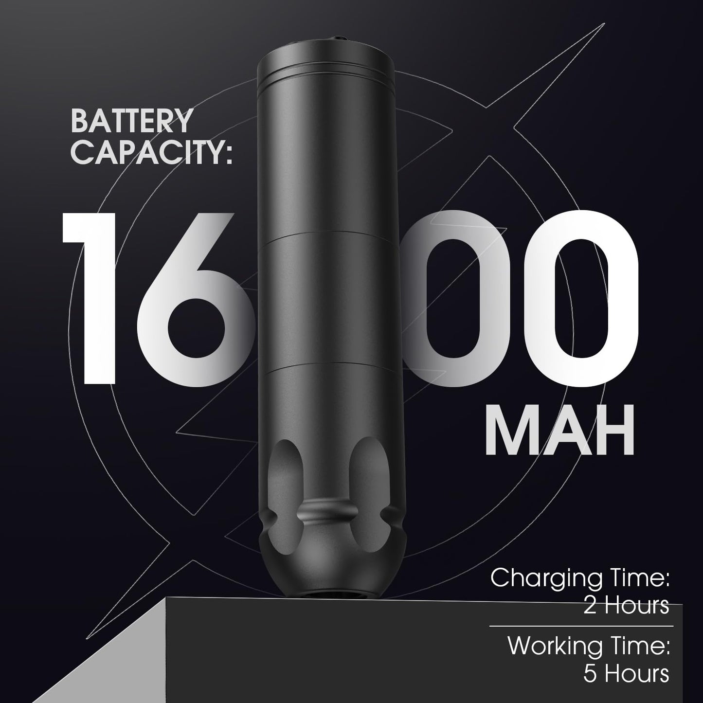 INKin Wireless Tattoo Machine for Beginners, Tattoo Gun with 3.5mm Stroke Length, Ultra-One Tattoo Pen Machine with 1600mAh Battery And LED Digital Display for Starters Play & Learn