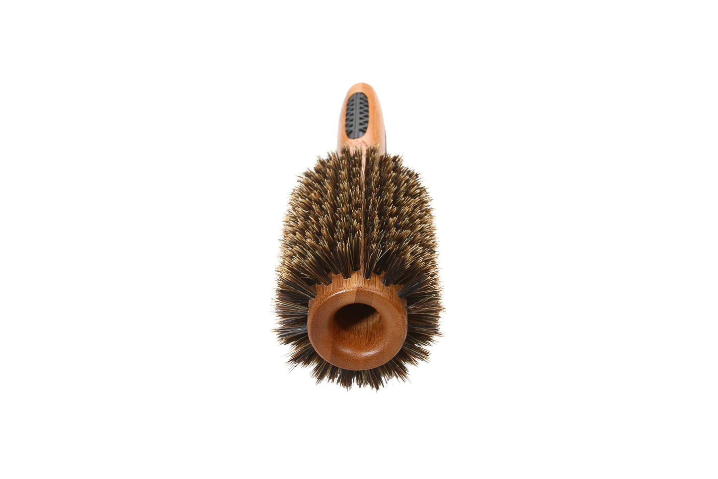 Bass Brushes | P Series | Straighten & Curl Round Hair Brush | Deluxe Length Styling Head | Natural Bristle | Pure Bamboo Handle | Large Barrel | Model P104