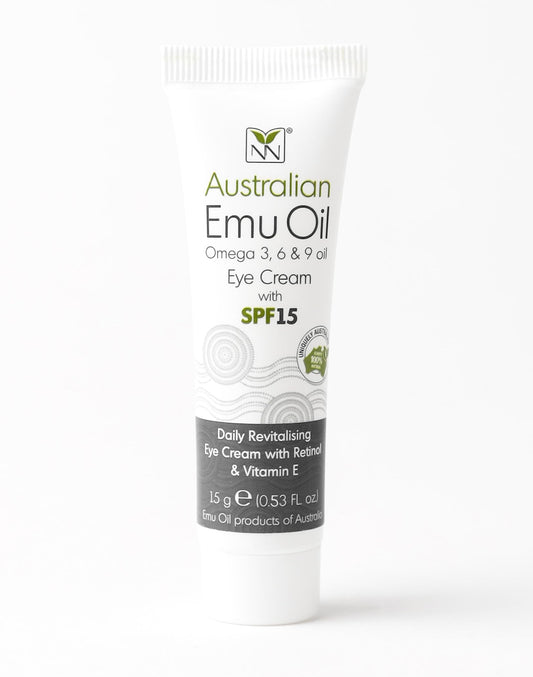 Y-Not Natural Revitalising Eye Cream – Retinol, Emu Oil, Vitamins A C D E K2, SPF 15 – Anti-Aging Hydrating Eye Treatment for Wrinkles, Puffiness, Eye Bags, Dark Circles – 15g/0.53oz – Clean Skincare