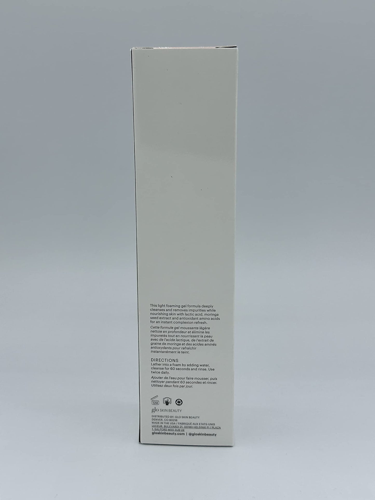 Glo Skin Beauty Hydra-Bright AHA Cleanser, 6.7 Oz – Hydrating Face Wash with Lactic Acid, Gentle Exfoliating Facial Cleanser for Dry, Oily & Sensitive Skin – Brightening Face Cleanser for Women & Men