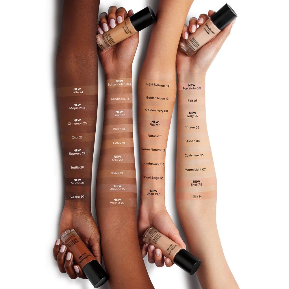 bareMineals BarePro Performance Wear Liquid Foundation, sable 21, 1 Fl Oz