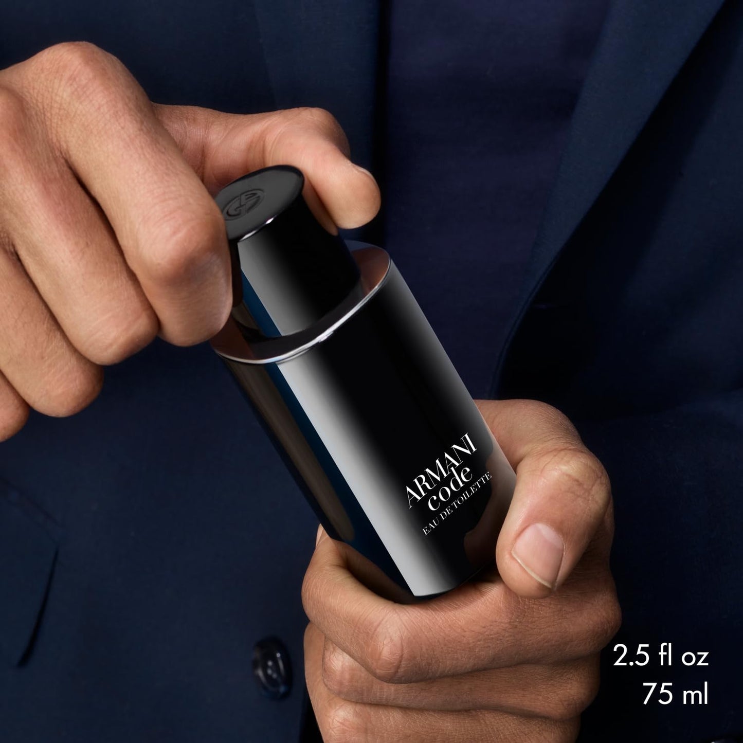 Armani Beauty Code Eau de Toilette for Men | Ambery Woody Fragrance with Citrus, Lavandin & Tonka Bean Notes