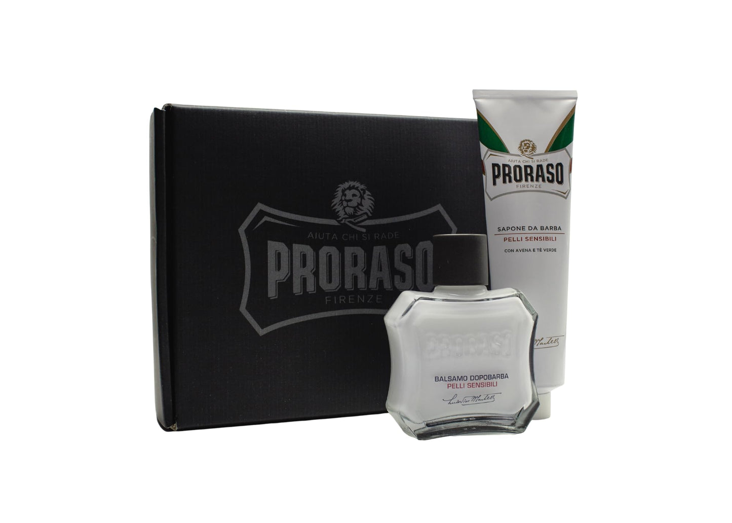Proraso Shaving Kit - Sensitive Skin Shaving Cream & After Shave Balm for Easily Irritated Skin - Premium Italian Shave Kit Duo for Men - Gift Set for Men
