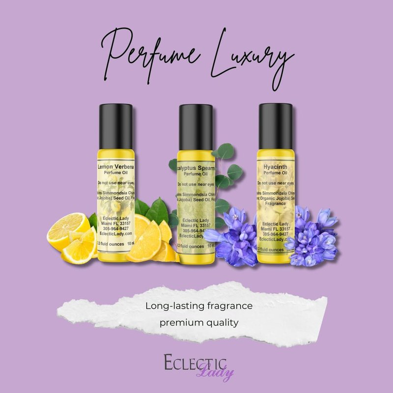 Hyacinth Long Lasting Perfume Oil - Portable Roll-on Floral Fragrance - Travel Size & Sweet Scented Body Oil for Women - Essential Oil for Spring & Summer Season or for Daily Use (1.0 Oz)