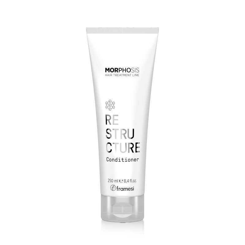 Framesi Morphosis Restructure Conditioner - Rebuilding Conditioner for Damaged DryHair - Sulfate Free Conditioner - Helps Repair and Revive to Support Smoother, Softer Hair - Color Safe (8.4 Fl Oz)